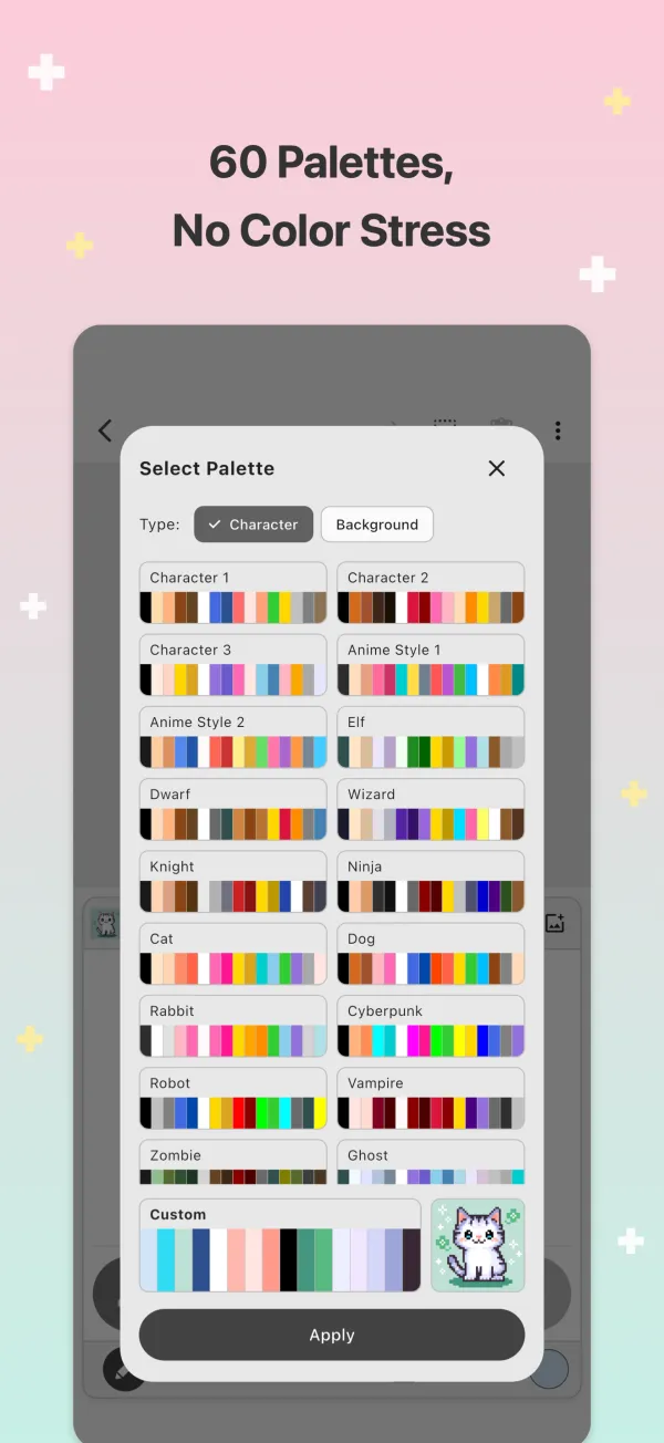 60 Palettes, No Color Stress
